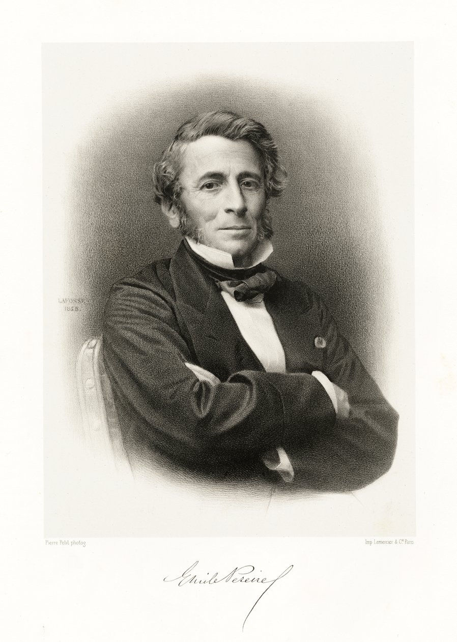 Émile Péreire, 1865-66 av Jean Baptiste Adolphe Lafosse