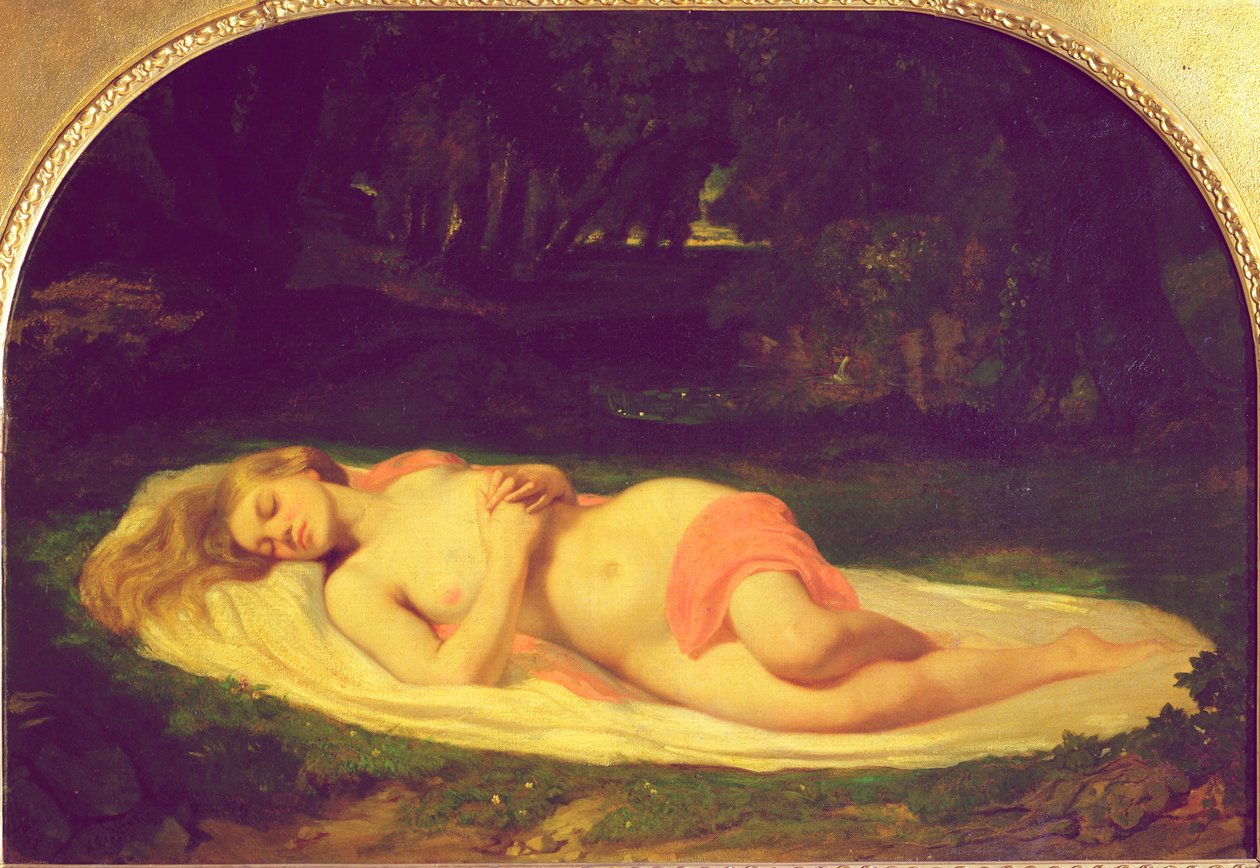 Sovende nymfe, 1844-49 av Jean Baptiste Ange Tissier