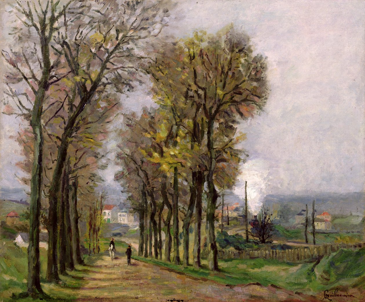 Landskap i Ile de France, ca. 1878 av Jean Baptiste Armand Guillaumin