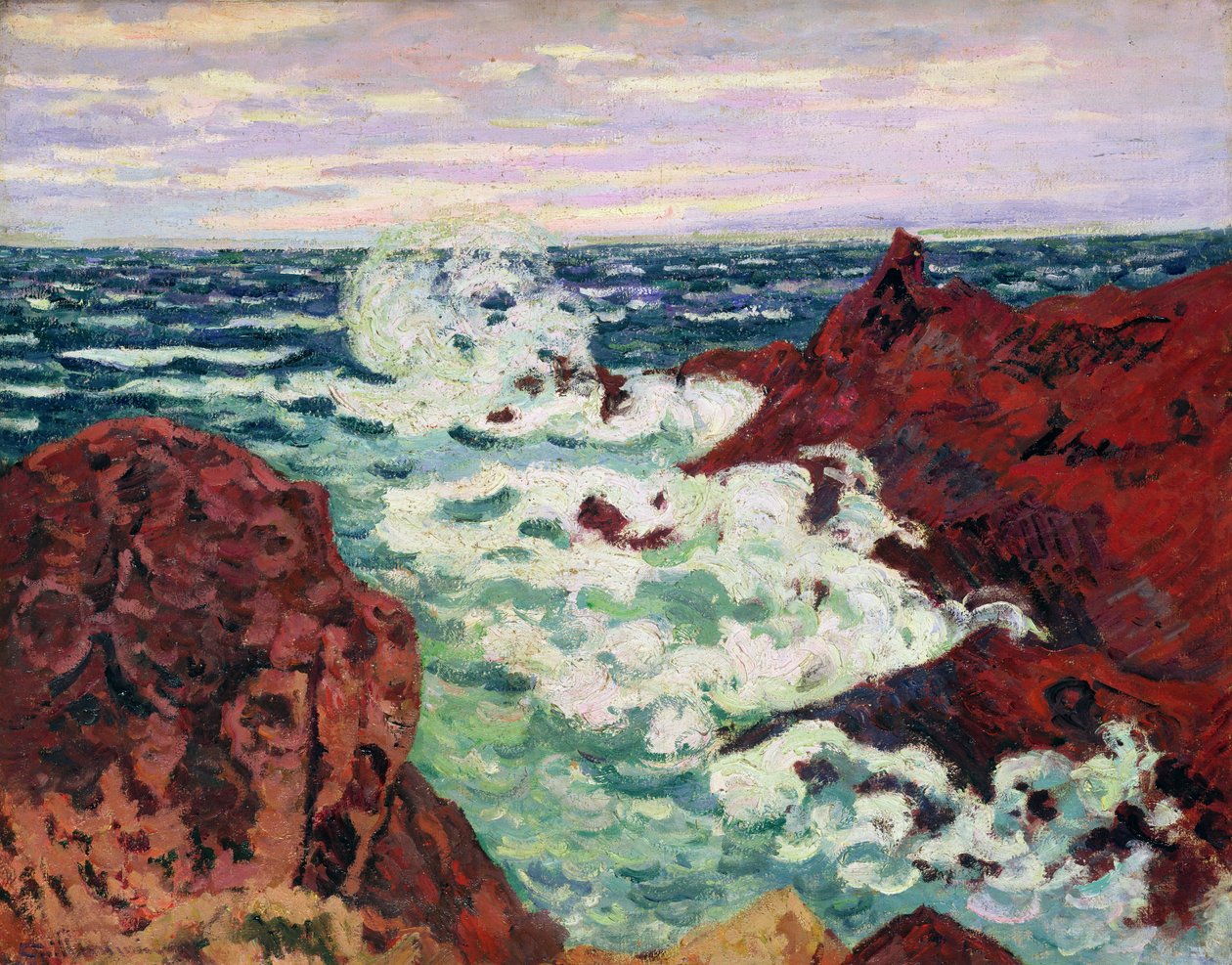 Storm ved Agay, 1895 av Jean Baptiste Armand Guillaumin