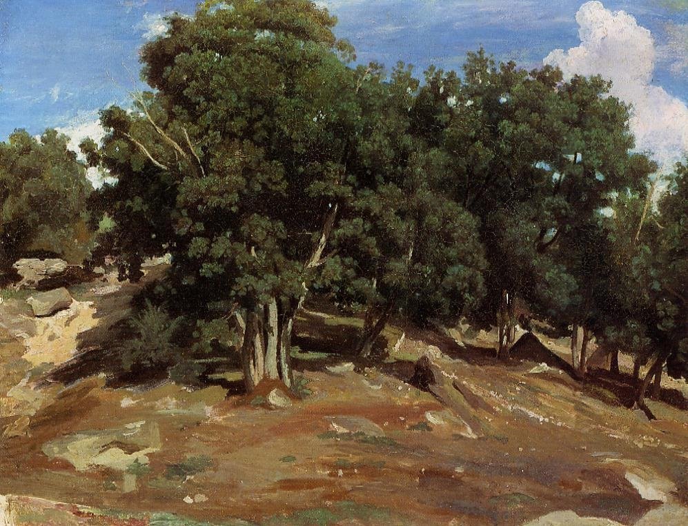 Black Oaks of Bas-Breau av Jean Baptiste Camille Corot