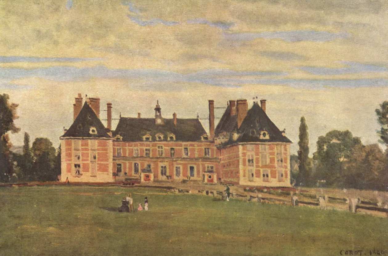 Rosny slott av Jean Baptiste Camille Corot