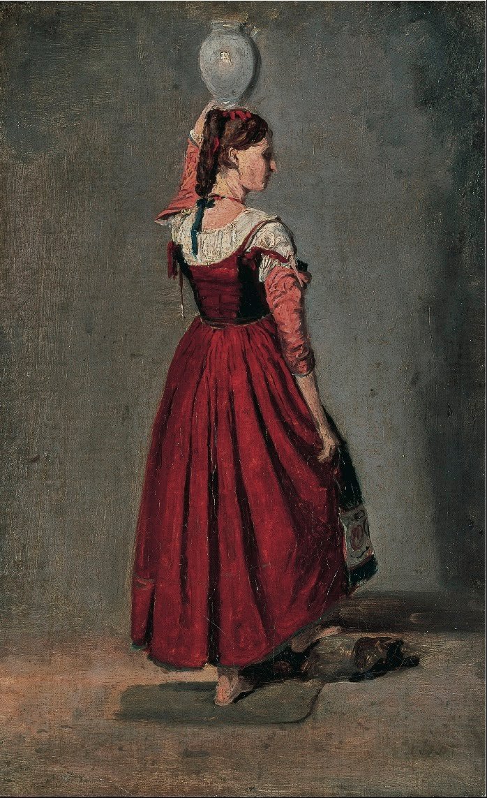 Italiensk kvinne av Jean Baptiste Camille Corot
