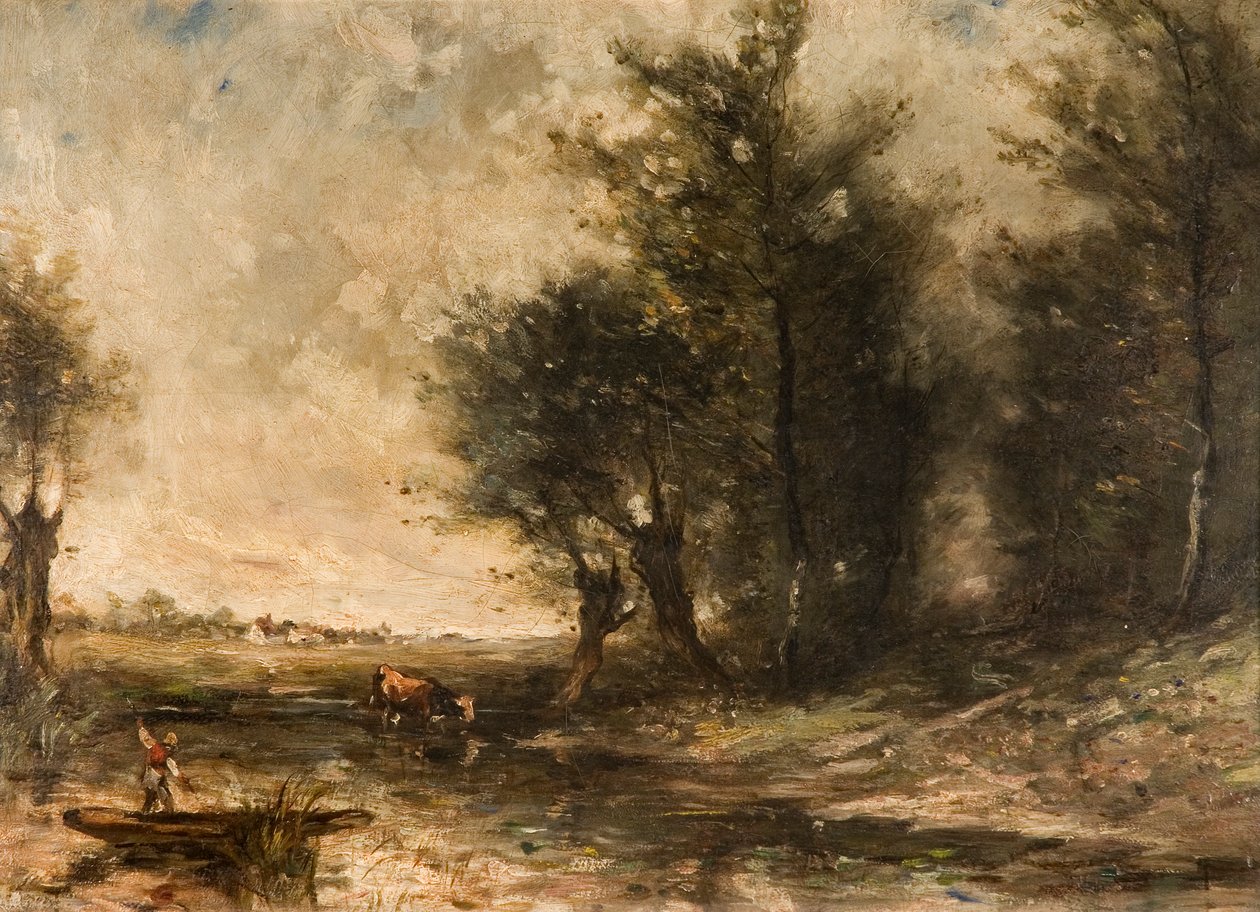 Landskap av Jean Baptiste Camille Corot