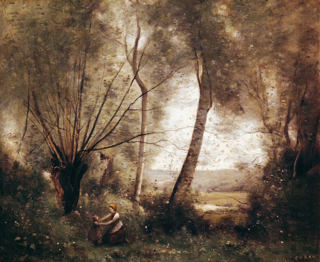 Landskap av Jean Baptiste Camille Corot