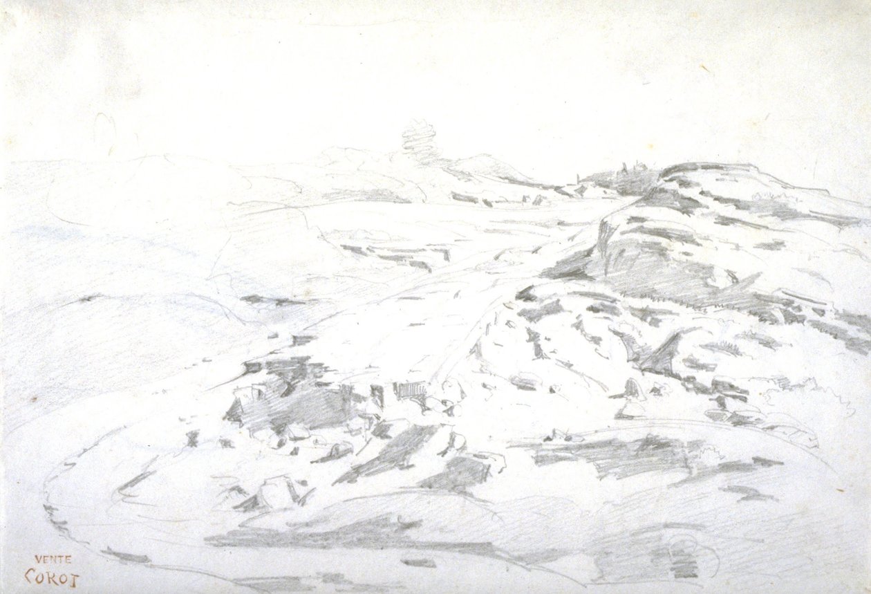 Landskapsstudier, Italia av Jean Baptiste Camille Corot