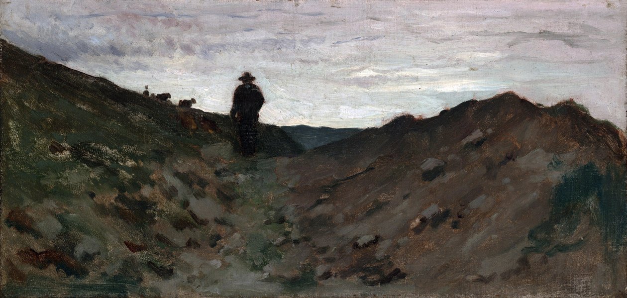 Landskap med figur av Jean Baptiste Camille Corot