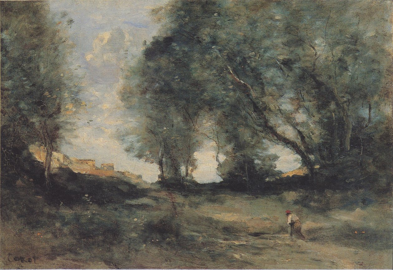 landskap av Jean Baptiste Camille Corot