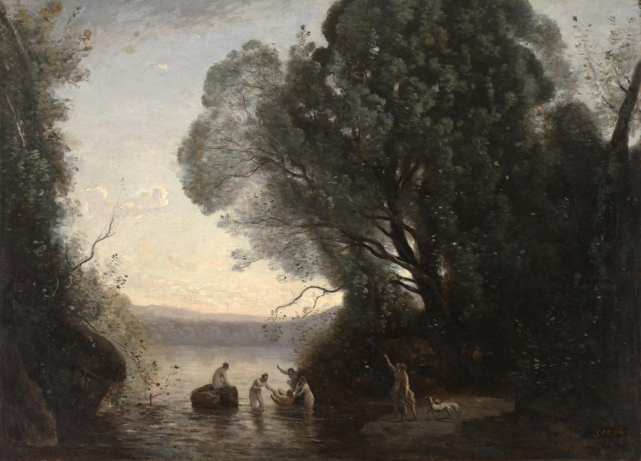 Dianes bad av Jean Baptiste Camille Corot