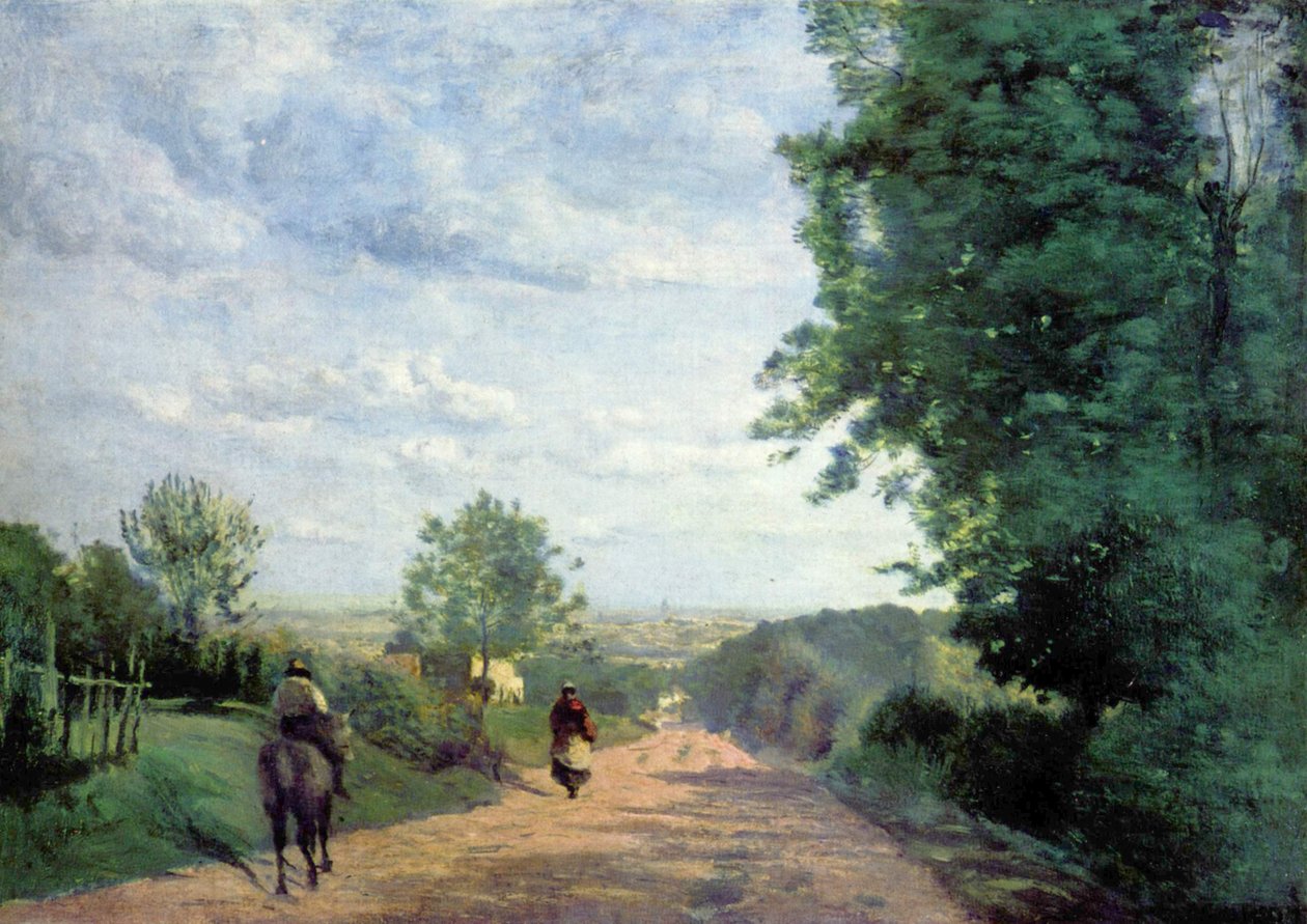 Chemin de Sèvres av Jean Baptiste Camille Corot