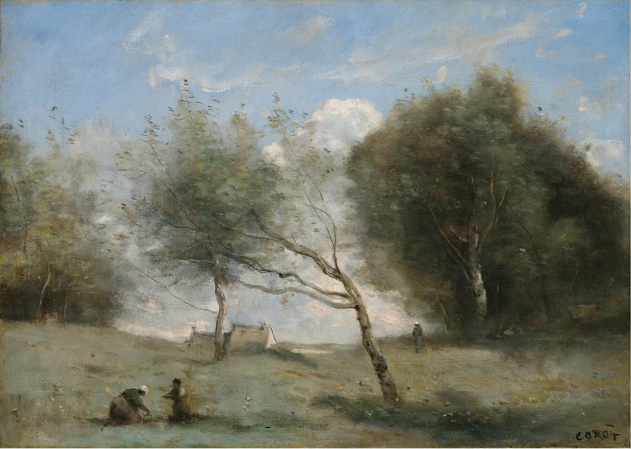 Engene til småbruket av Jean Baptiste Camille Corot