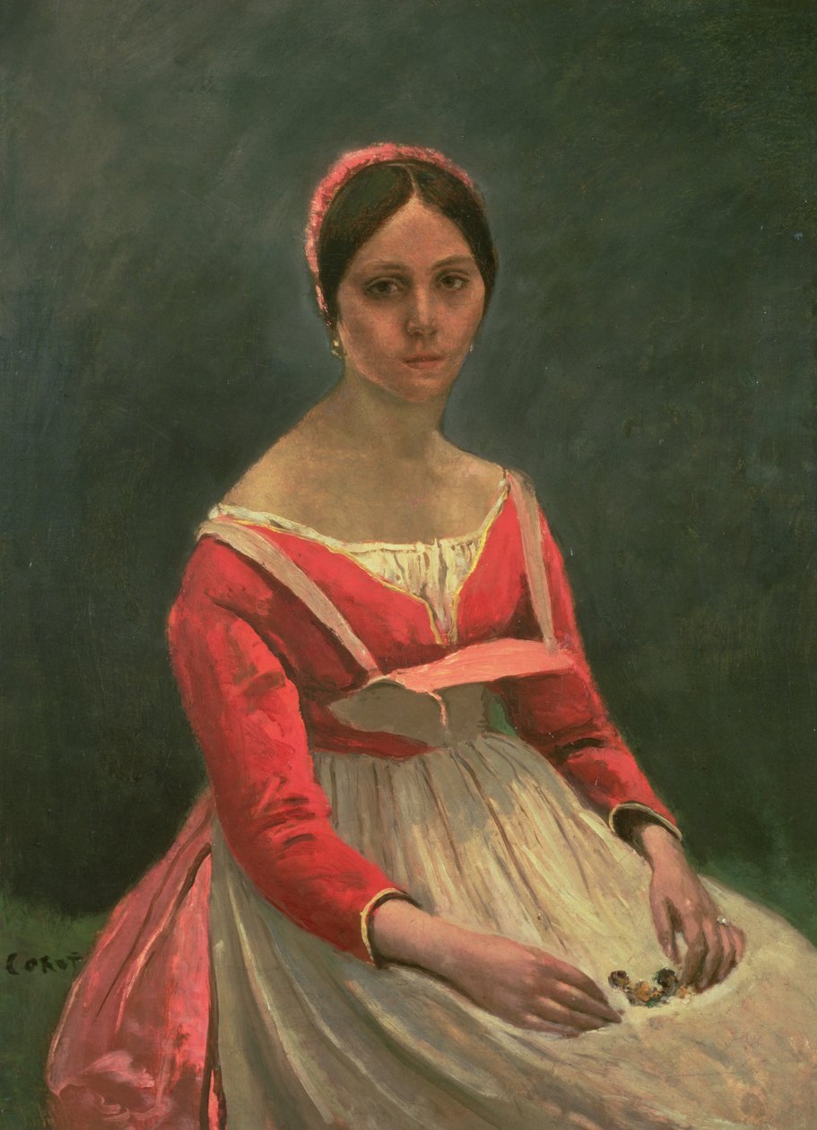 Madame Legois, 1838 av Jean Baptiste Camille Corot