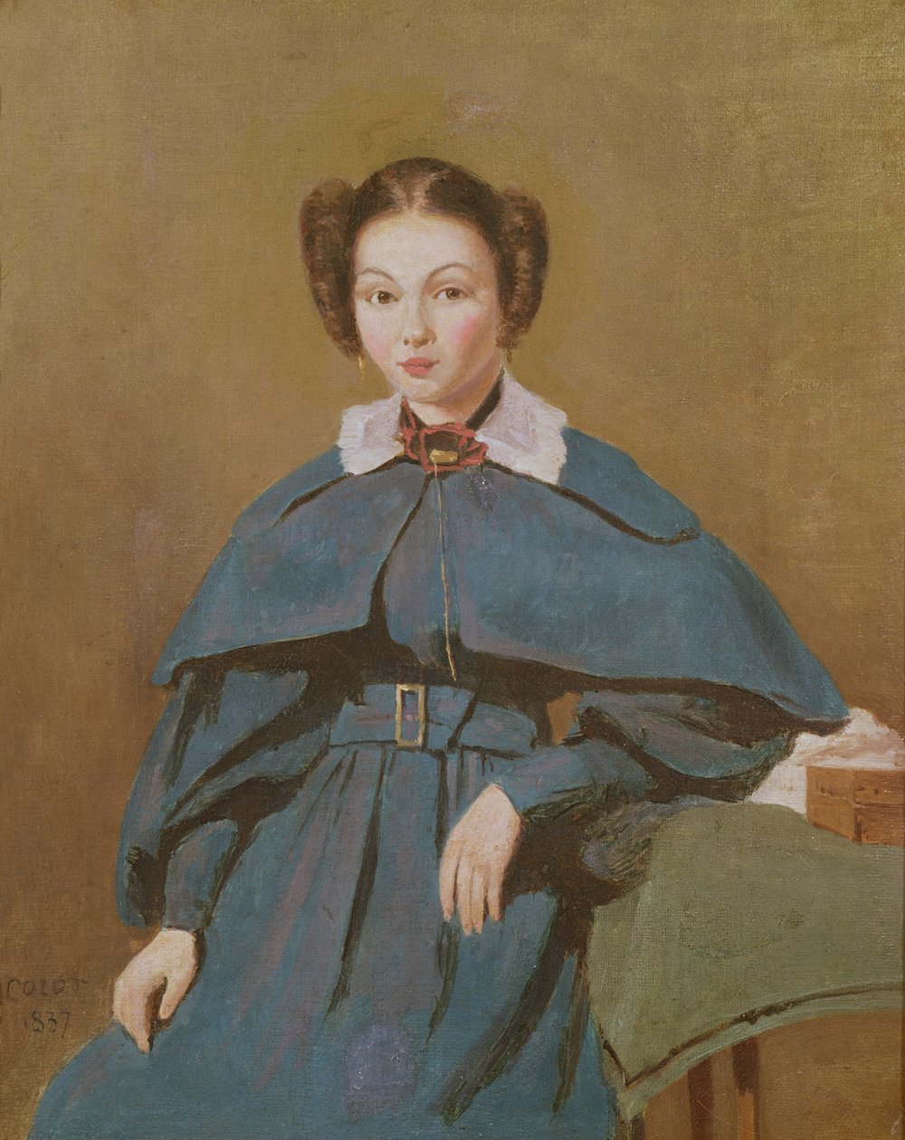 Portrett av Madame Baudot, kunstnerens niese, 1837 av Jean Baptiste Camille Corot