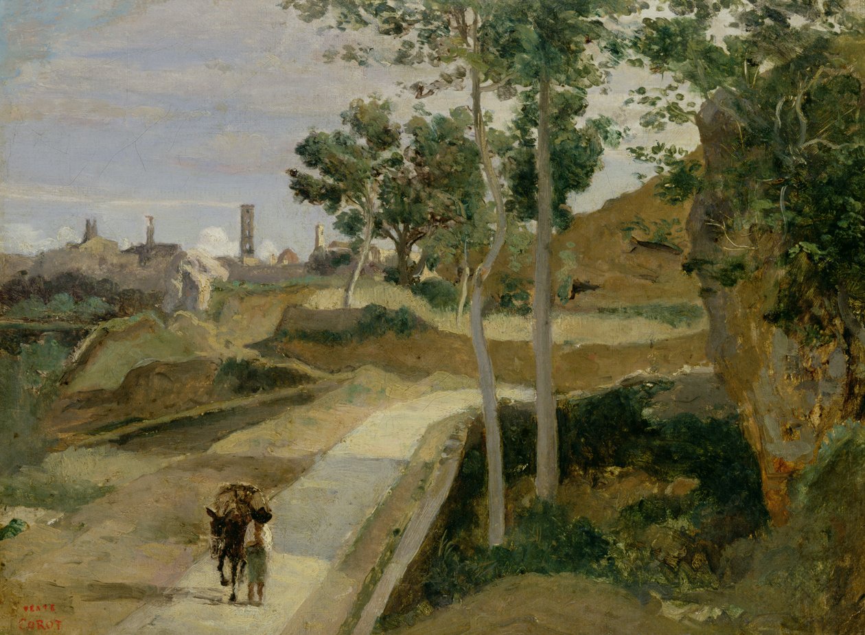 Vei fra Volterra av Jean Baptiste Camille Corot