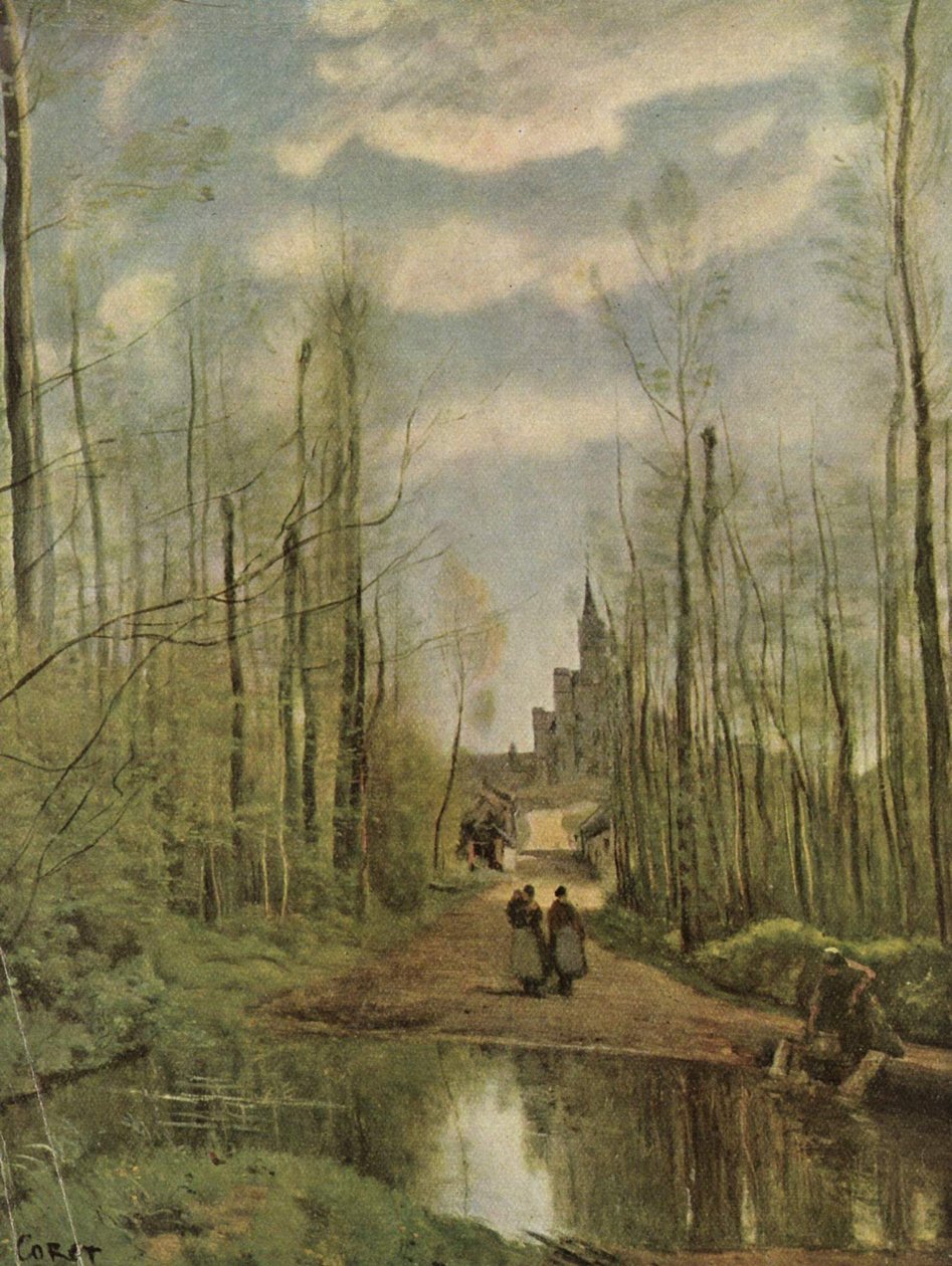 Kirken i Marissel av Jean Baptiste Camille Corot