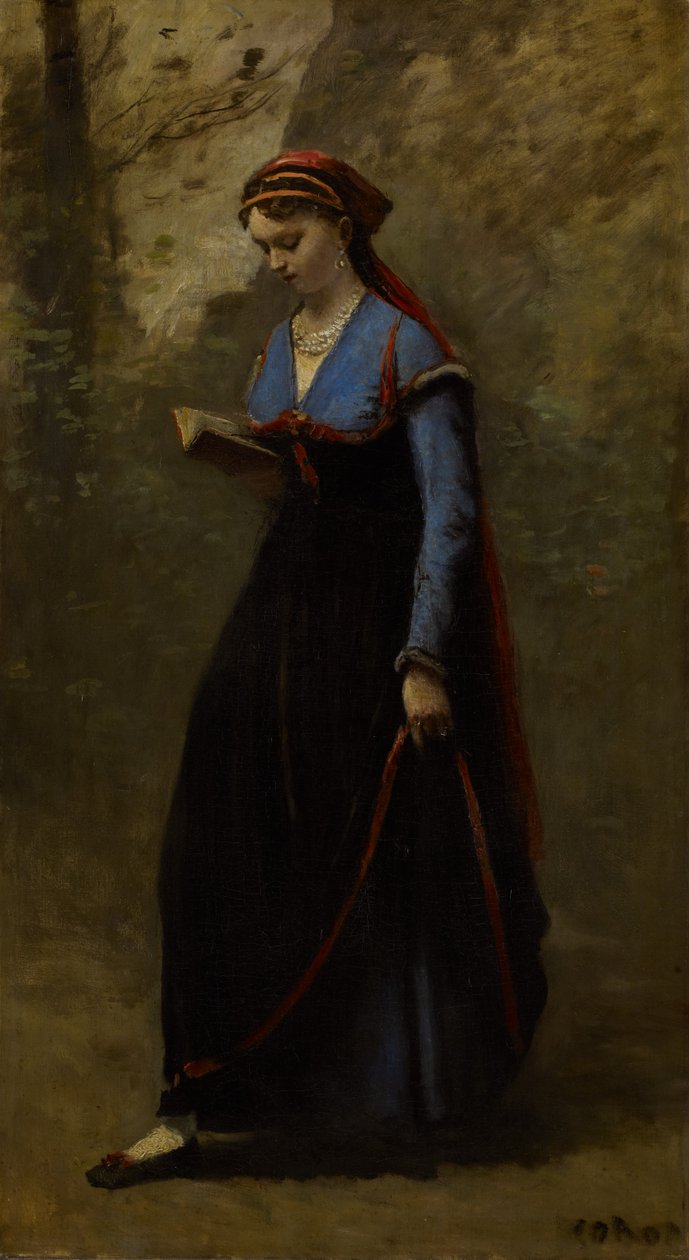 Leseren, 1868 av Jean Baptiste Camille Corot