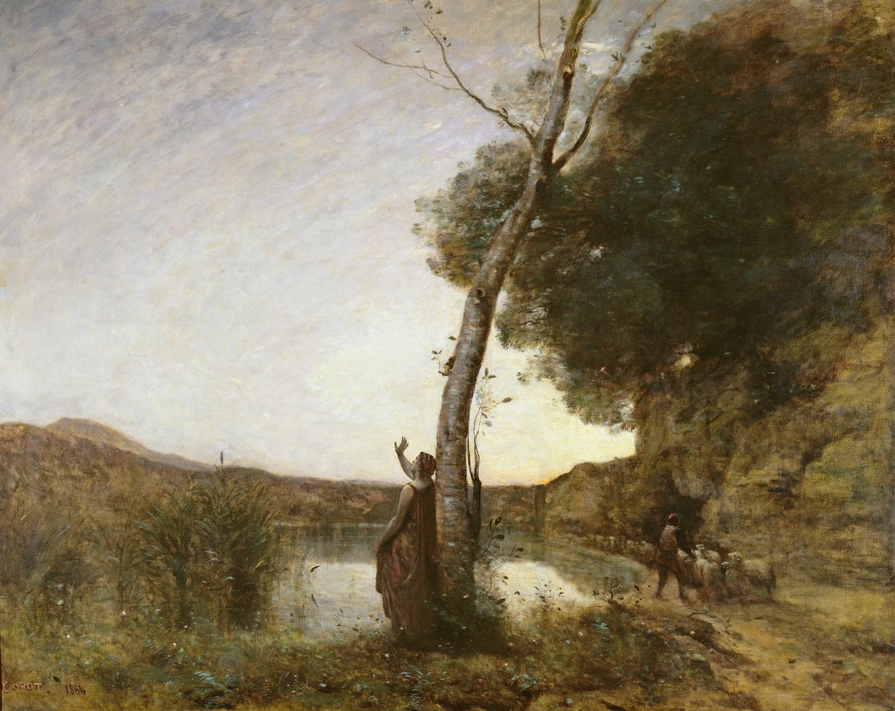 Hyrdens stjerne, 1864 av Jean Baptiste Camille Corot