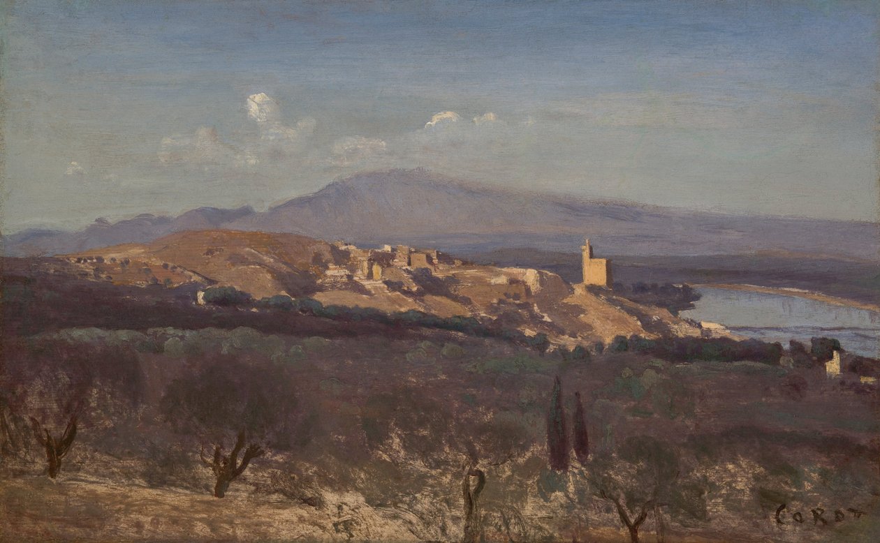 Villeneuve-les-Avignon av Jean Baptiste Camille Corot