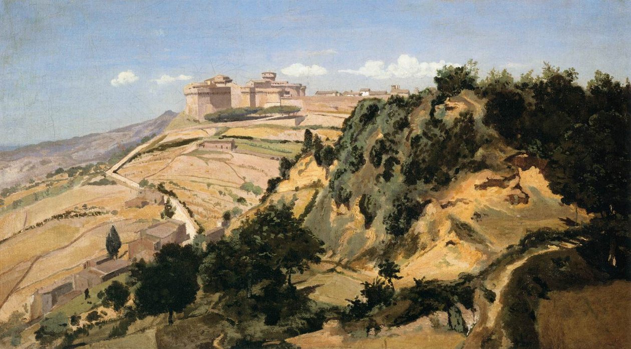 Citadellet Volterra av Jean Baptiste Camille Corot