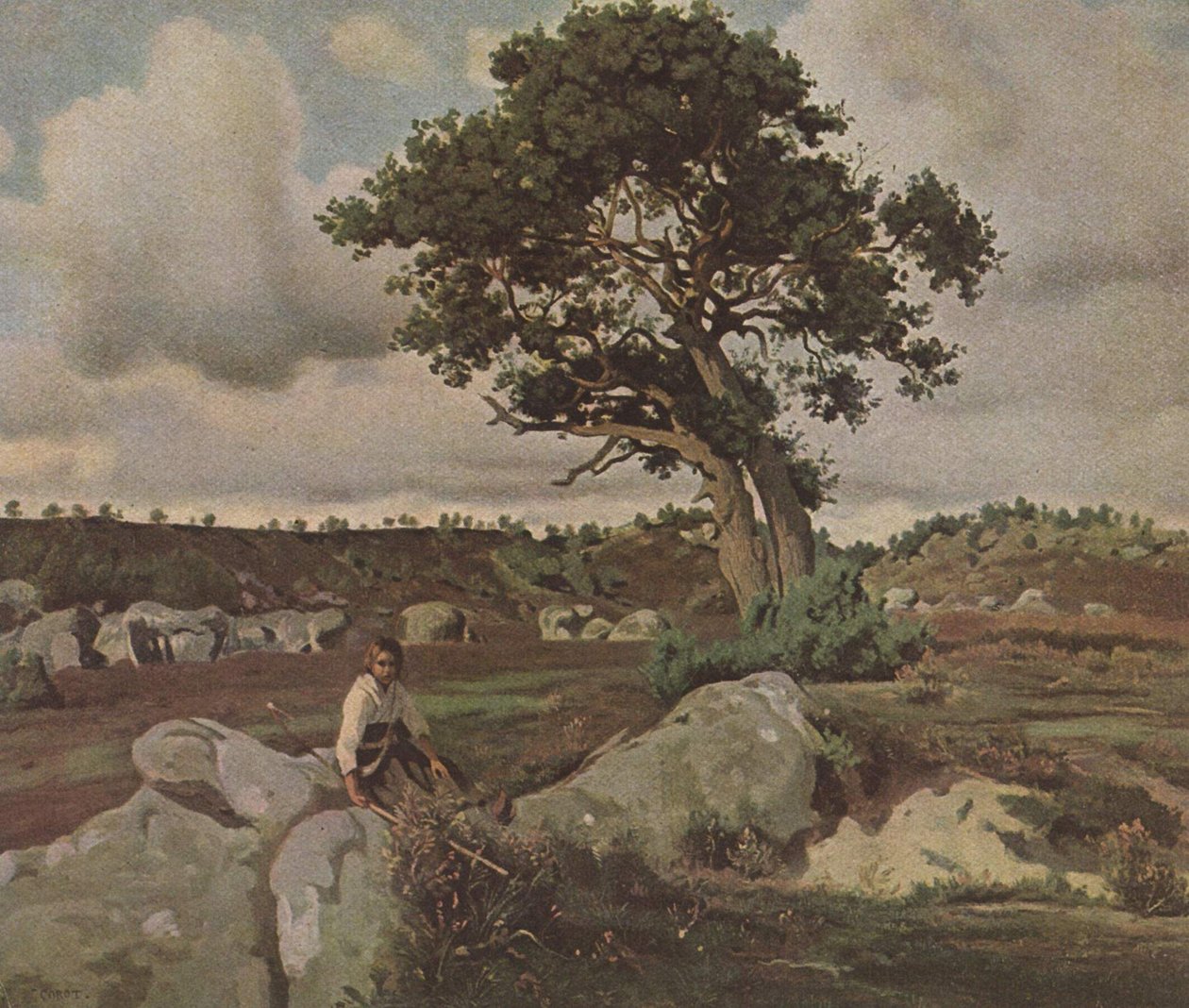 Fontainebleau Forest av Jean Baptiste Camille Corot