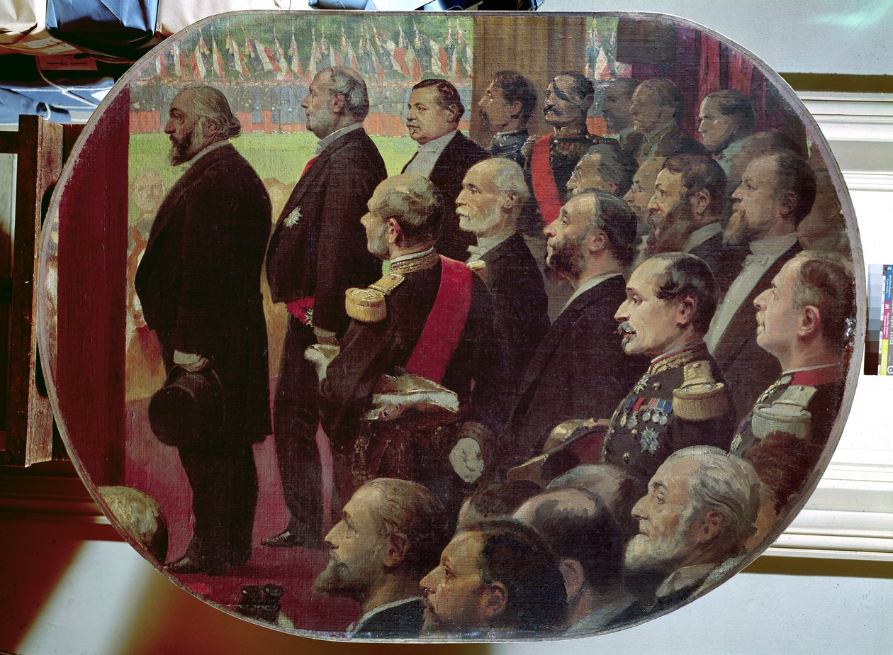 Utdeling av flaggene, 14. juli 1880 av Jean Baptiste Edouard Detaille