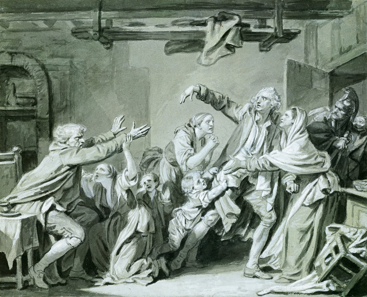 A Father Curses hos Ungrateful Son, 1777 av Jean Baptiste Greuze