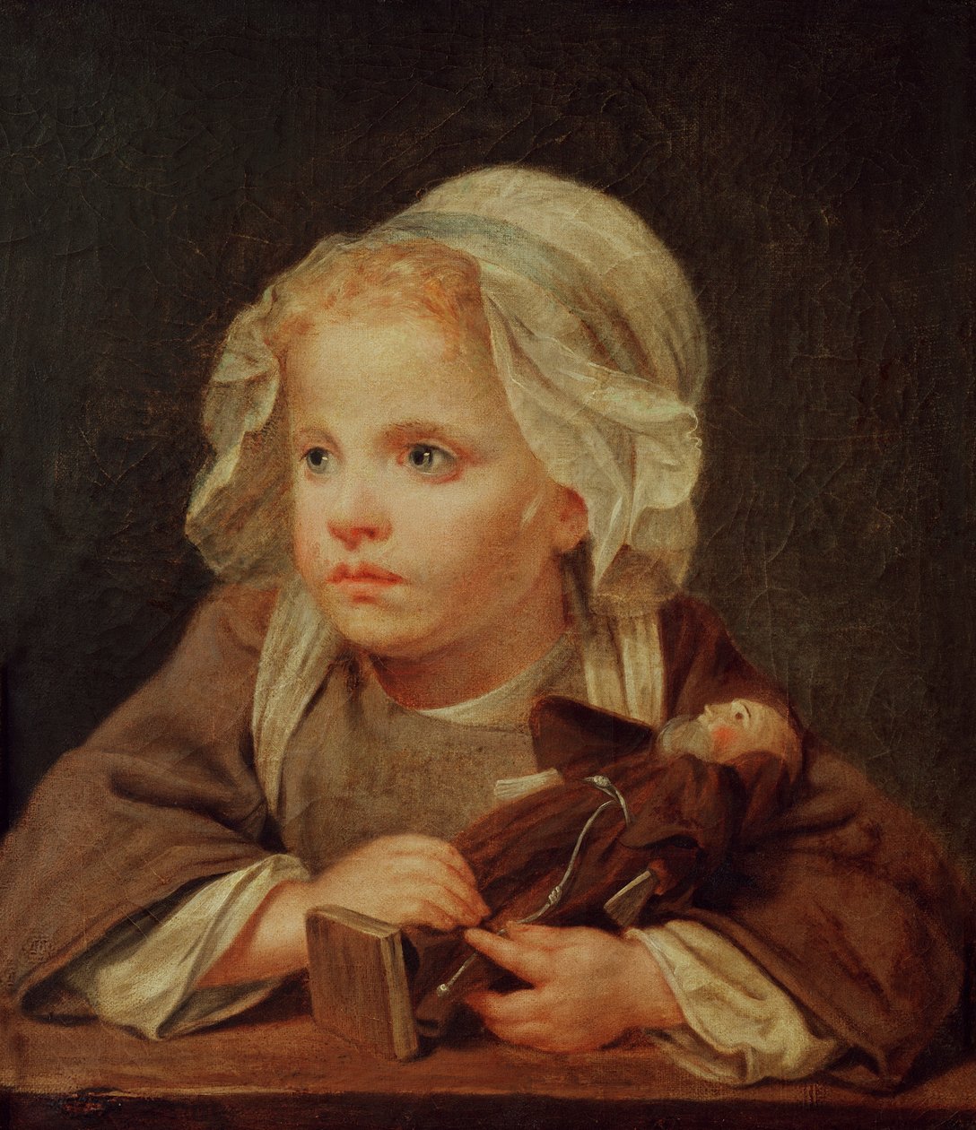Jente med en dukke av Jean Baptiste Greuze