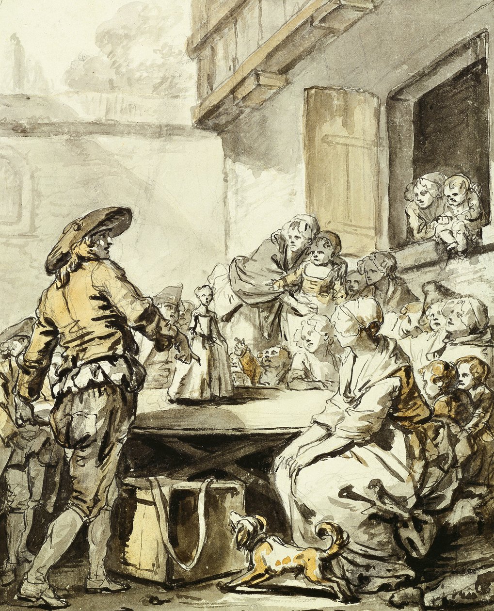 Savoyard med en dansende dukke av Jean Baptiste Greuze