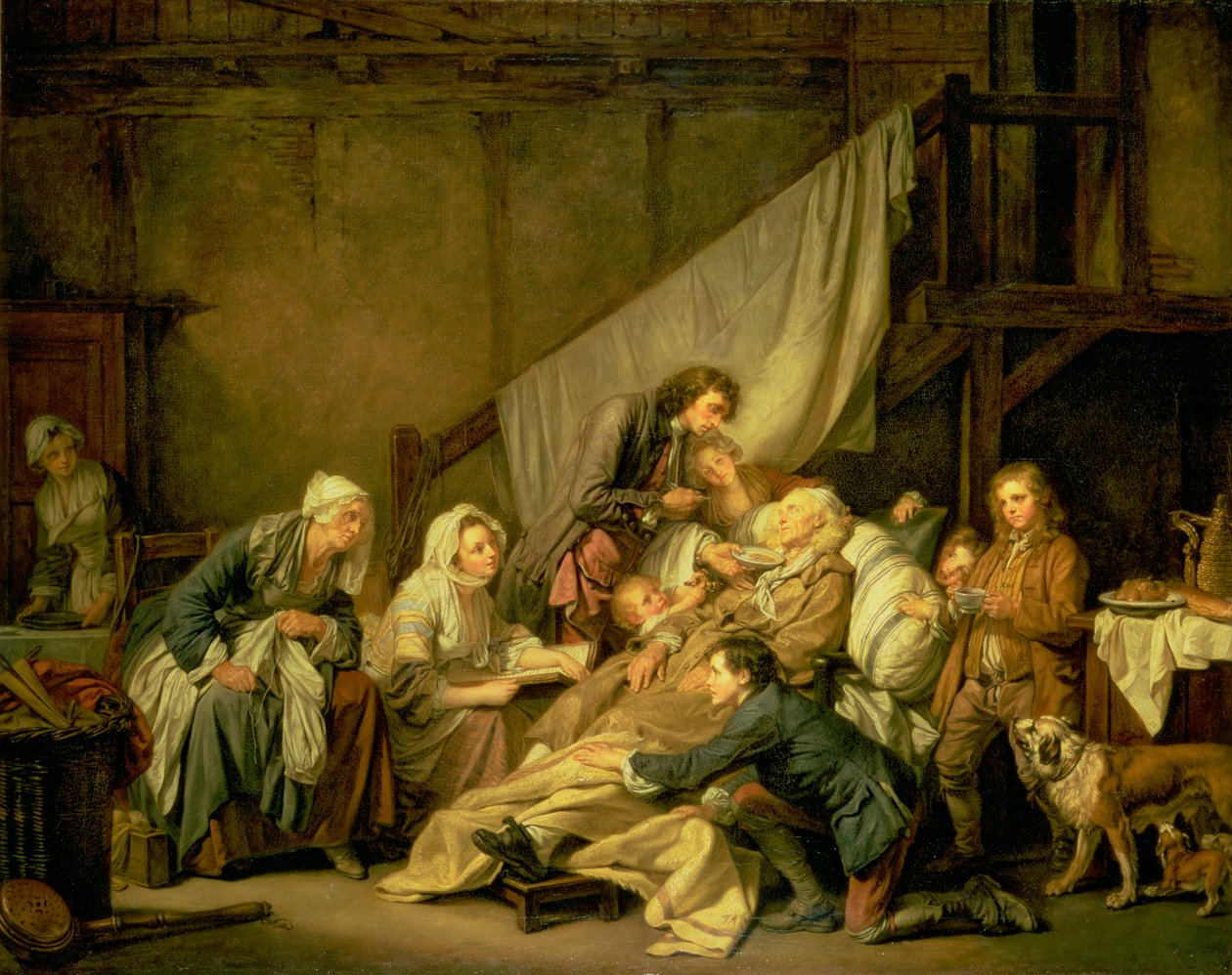 Den paralytiske, 1763 av Jean Baptiste Greuze
