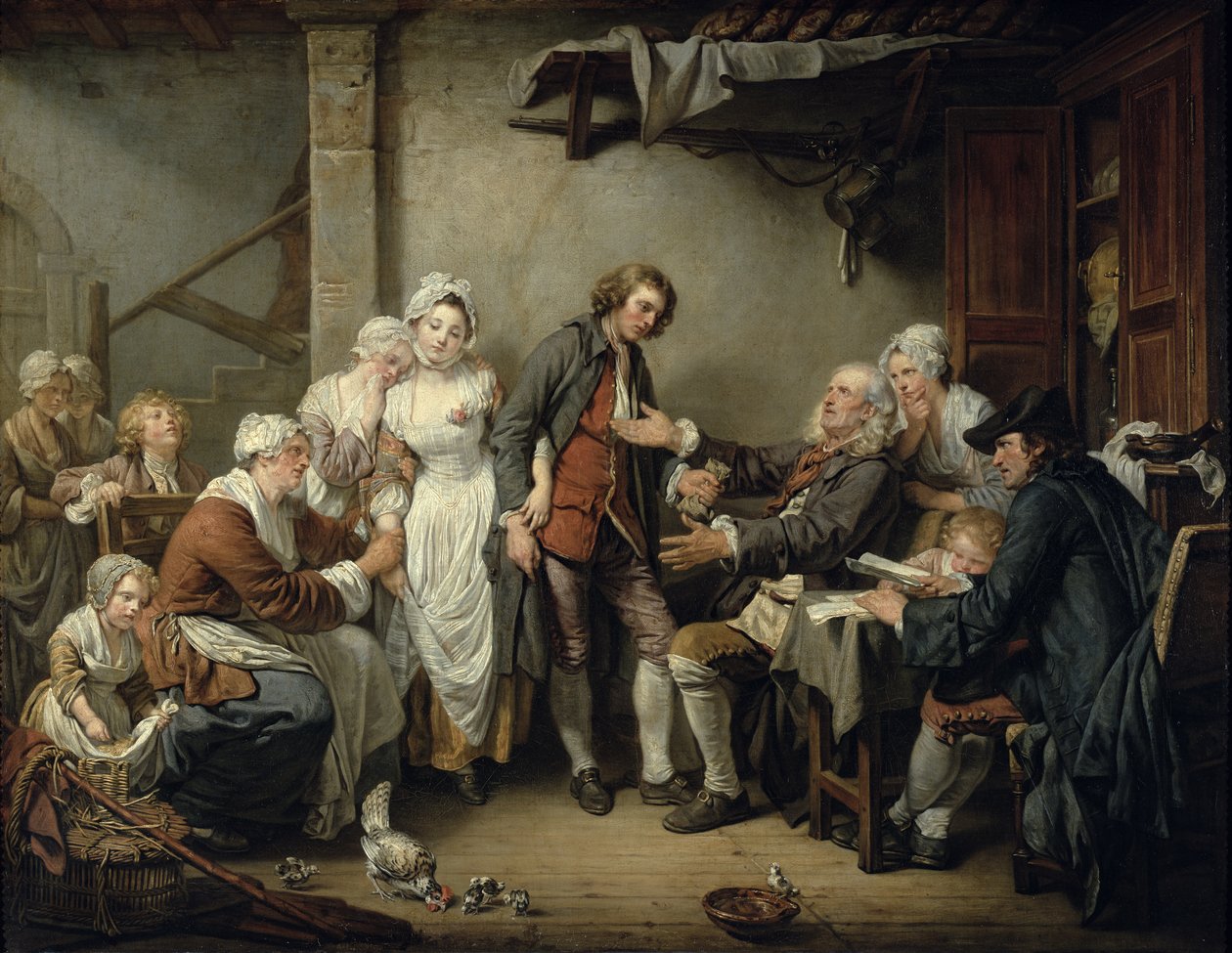 Landsbyavtalen, 1761 av Jean Baptiste Greuze