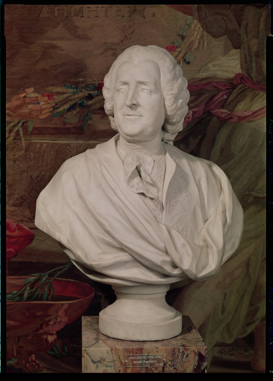 Portrettbyste av Jacques-Ange Gabriel (1698-1782) av Jean Baptiste II Lemoyne