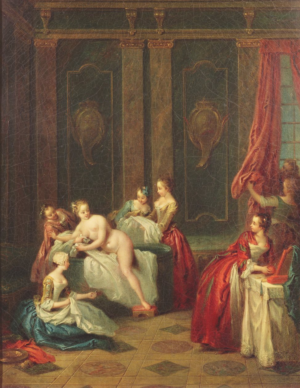 Baderomsinteriør av Jean Baptiste Joseph Pater