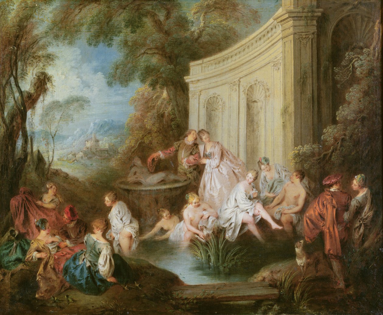 Badegjestene av Jean Baptiste Joseph Pater