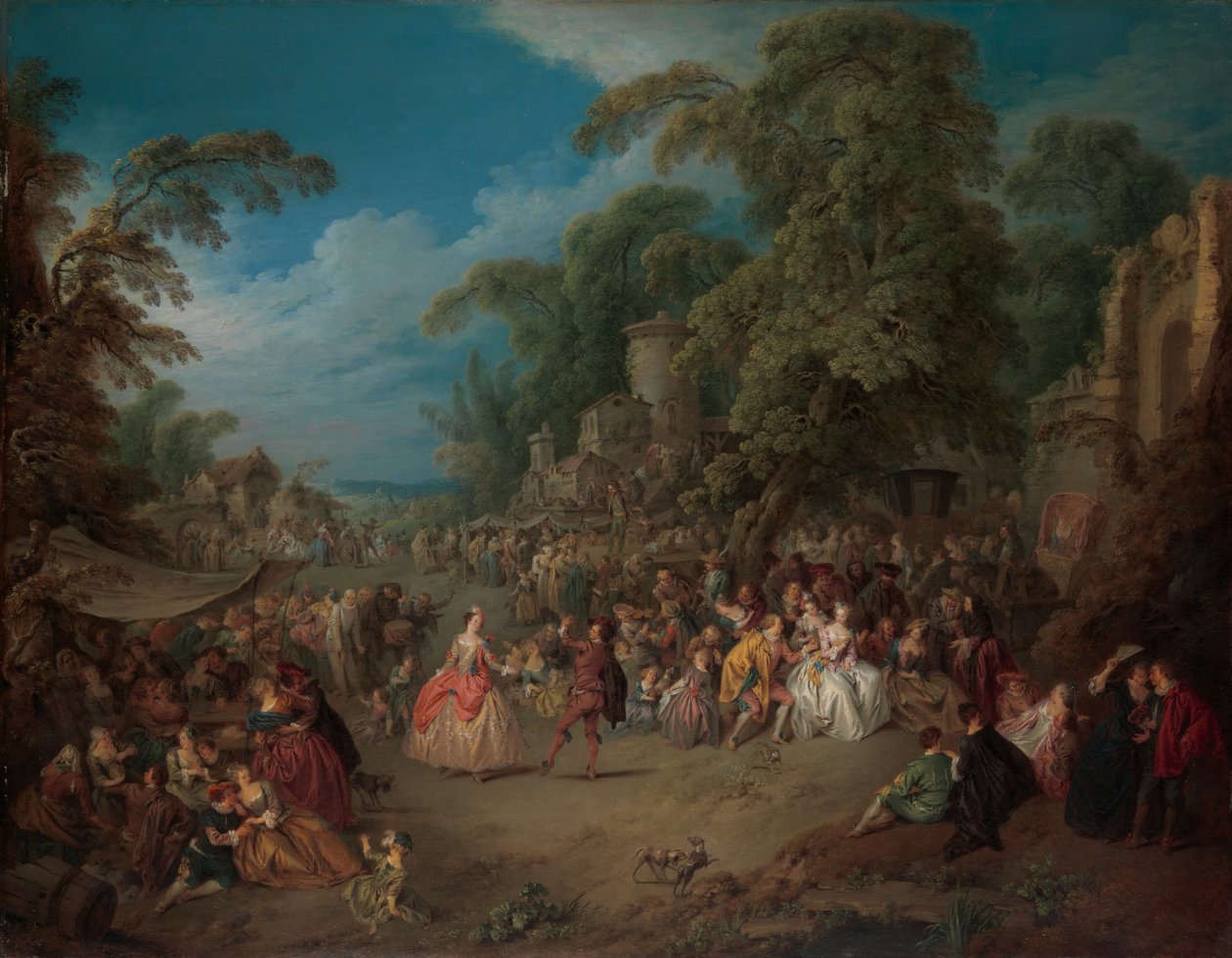 Messen i Bezons, ca. 1733 av Jean Baptiste Joseph Pater