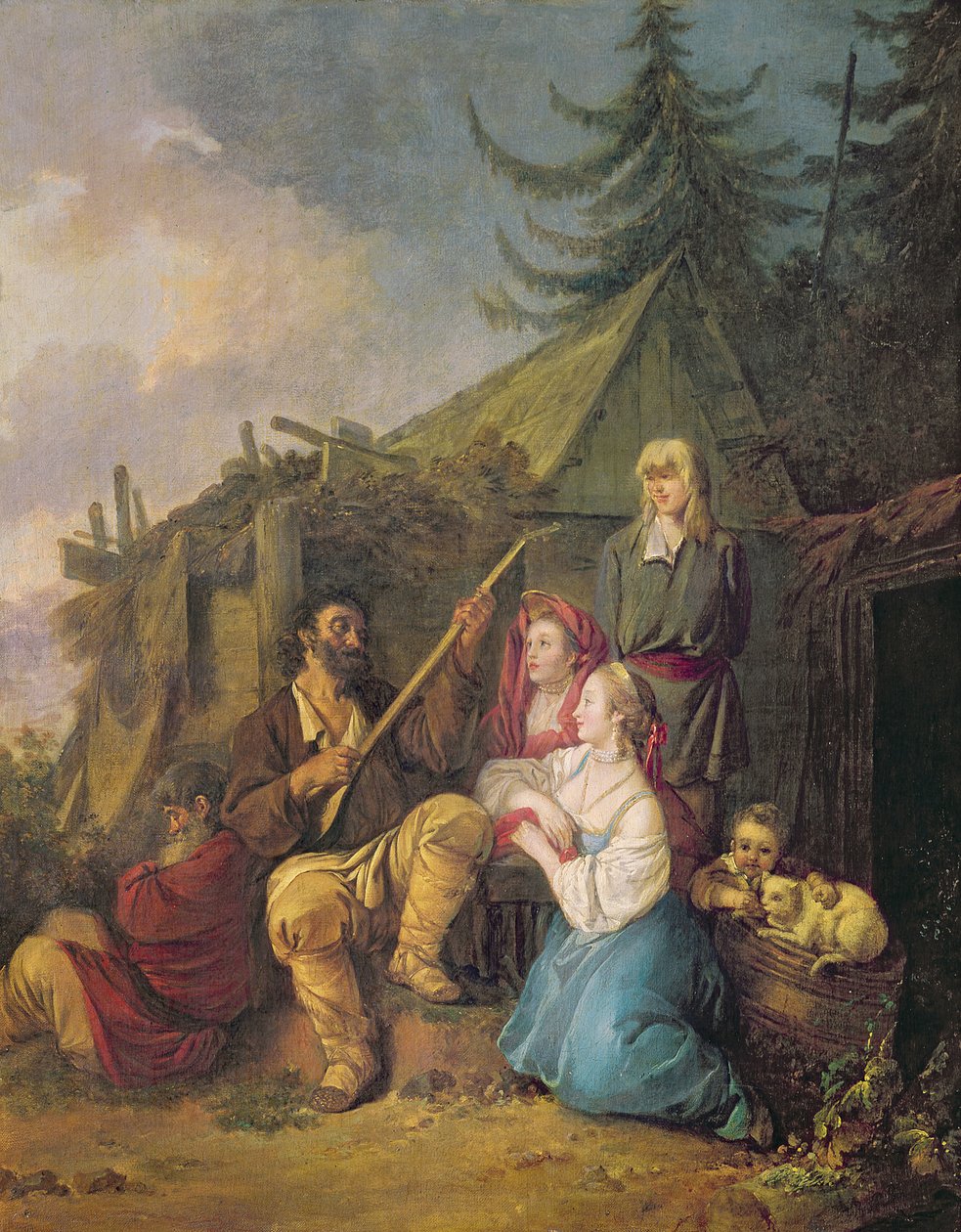 Balalaika-spilleren, 1764 av Jean Baptiste Le Prince