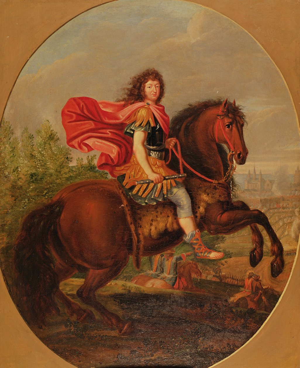 Rytterportrett av Ludvig XIV av Jean Baptiste Martin