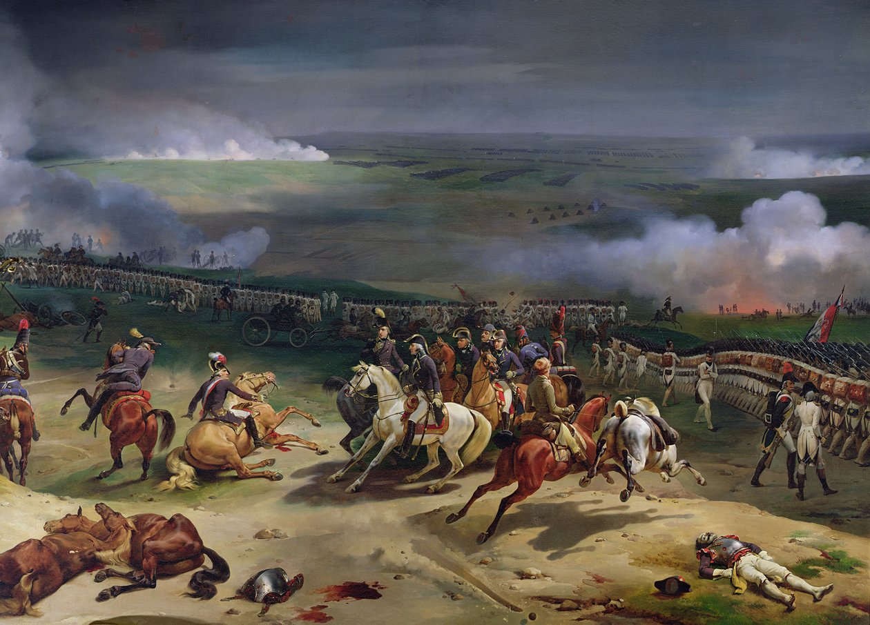 Slaget ved Valmy, 20. september 1792, 1835 (detalj av høyre side) av Jean Baptiste Mauzaisse