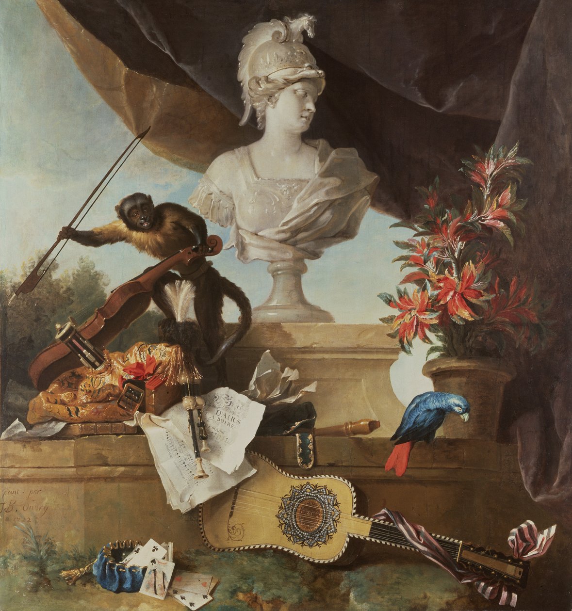 De fire kontinenter: Europa, 1722 (se også 115958) av Jean Baptiste Oudry
