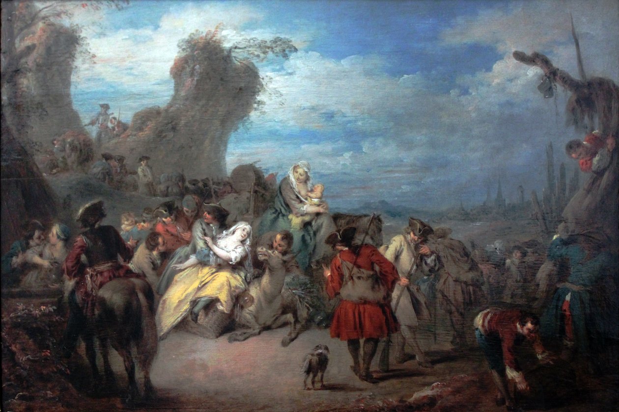 Resten av troppene (krig) av Jean Baptiste Pater