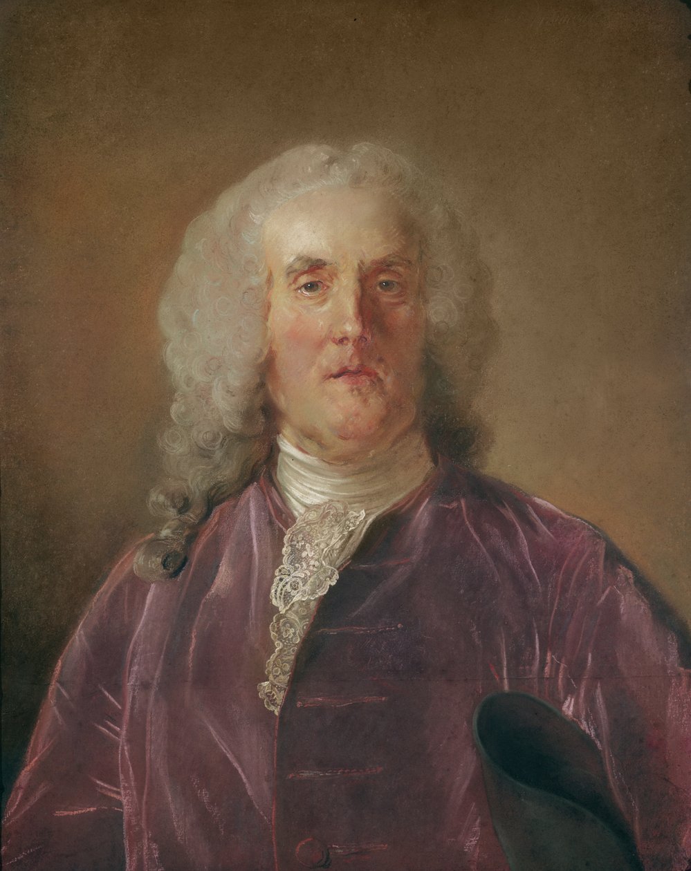 Abraham van Robais (pastell på papir) av Jean Baptiste Perronneau