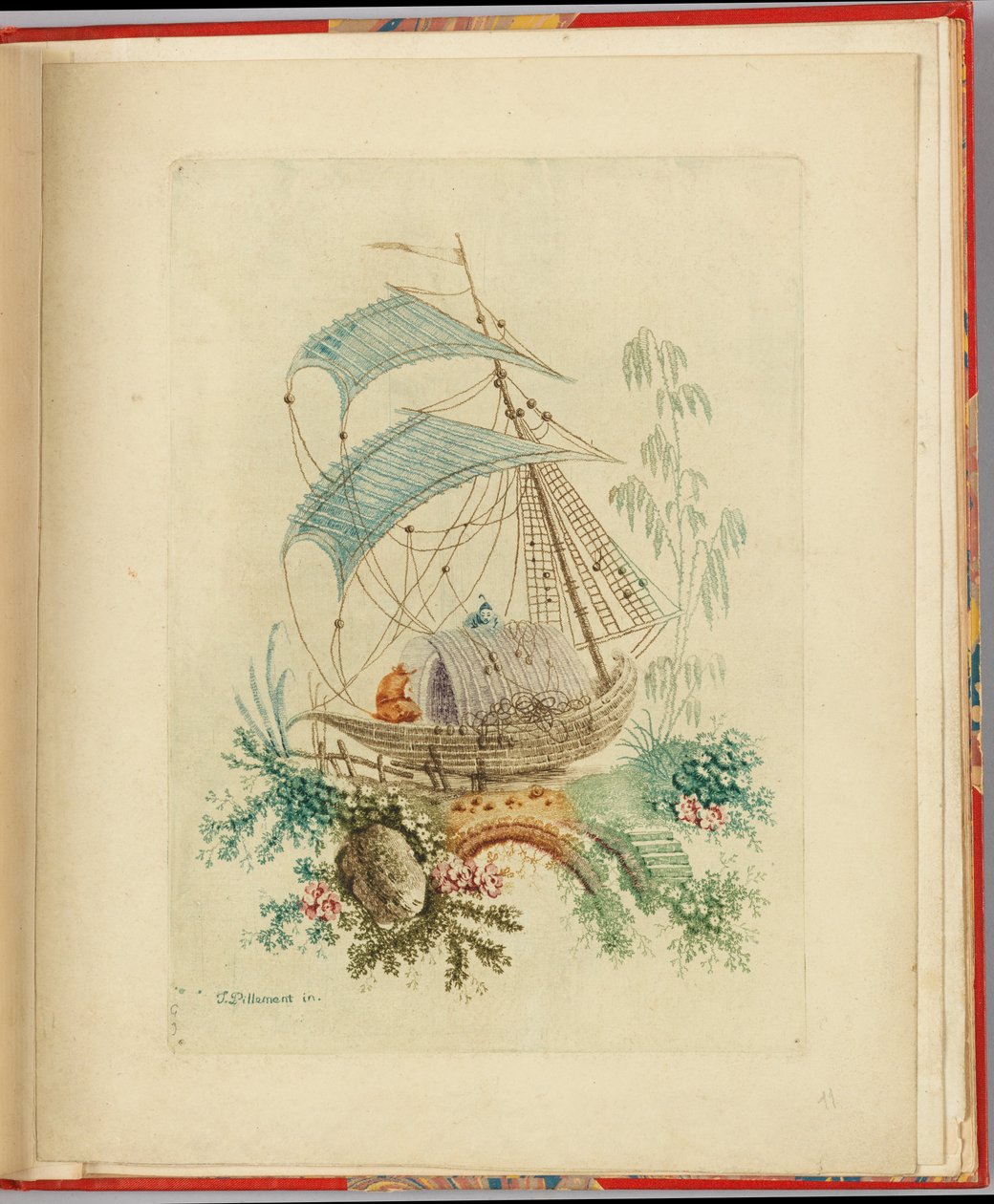 Dekorativ design av Jean Baptiste Pillement