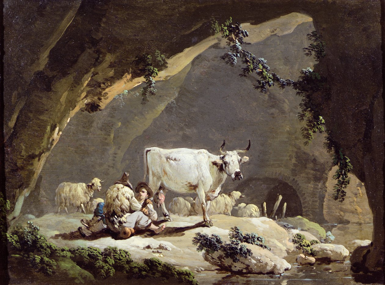 Drikkestedet av Jean Baptiste Pillement