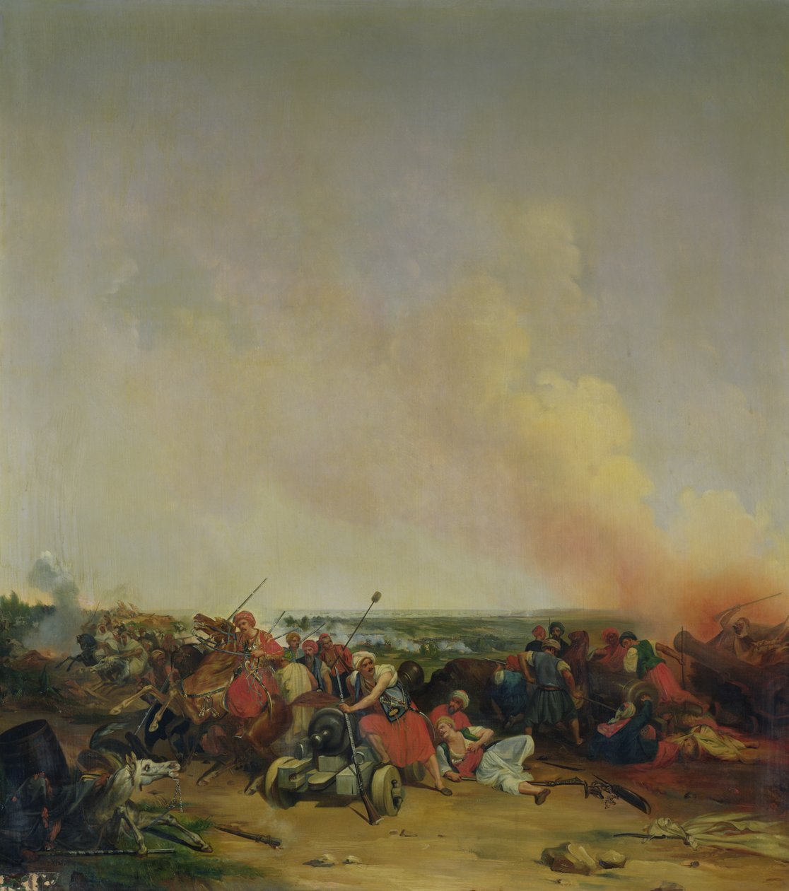 Slaget ved Sidi-Ferruch, 14. juni 1830 av Jean Baptiste Prudent Carbillet