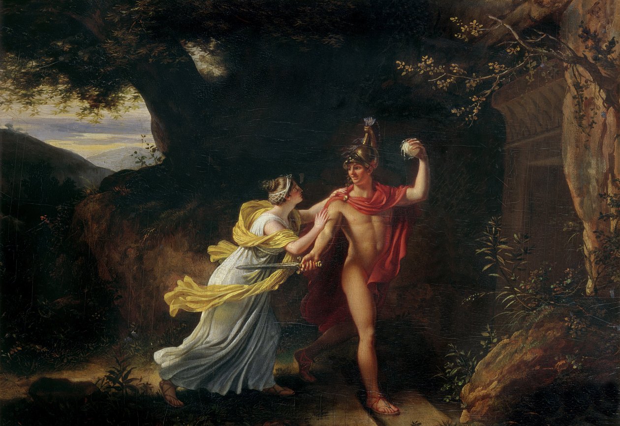 Ariadne og Theseus, av Jean Baptiste Regnault