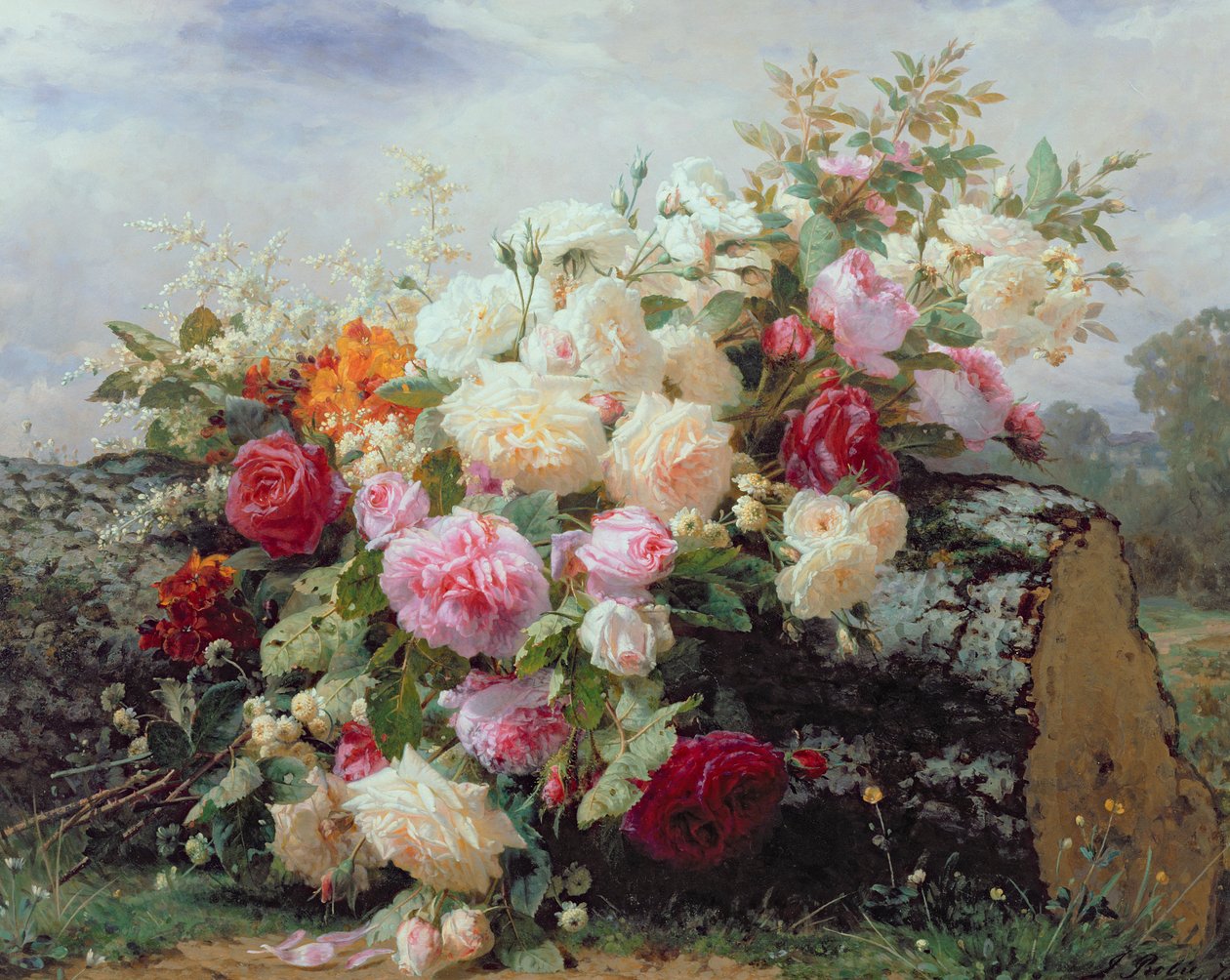 Stilleben med blomster av Jean Baptiste Robie