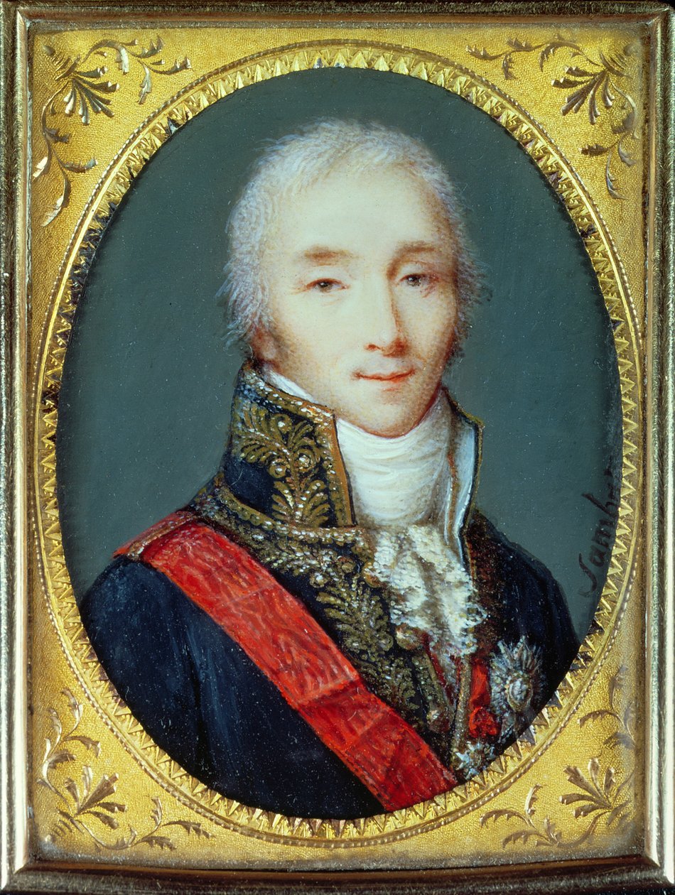 Miniatyr av Joseph Fouche (1759-1820) hertug av Otranto av Jean Baptiste Sambat