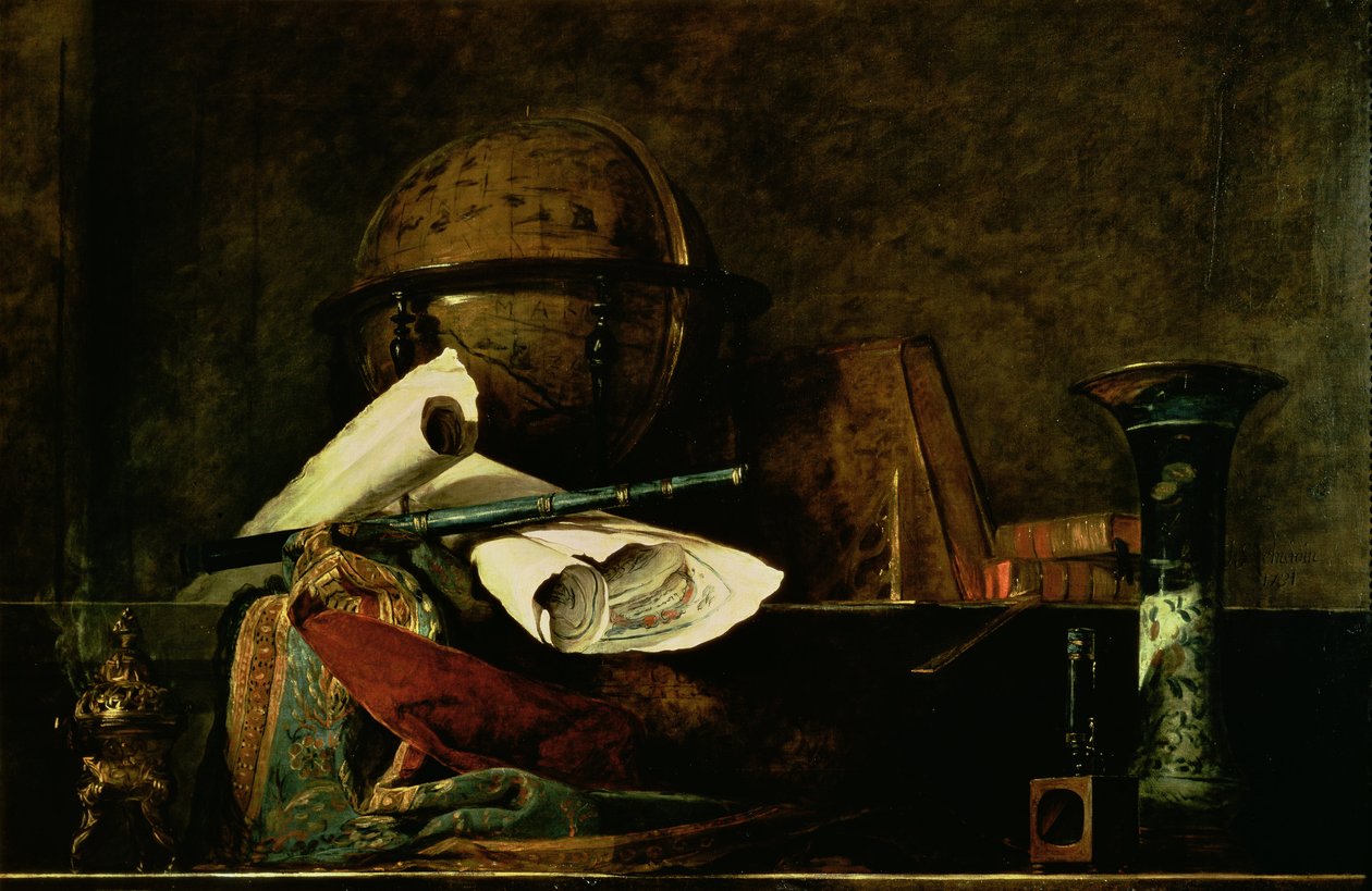 Allegori av vitenskap av Jean Baptiste Simeon Chardin