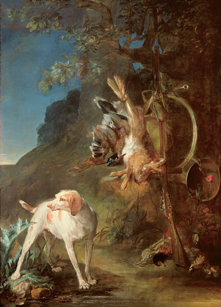 Hund og vilt, 1730 av Jean Baptiste Simeon Chardin