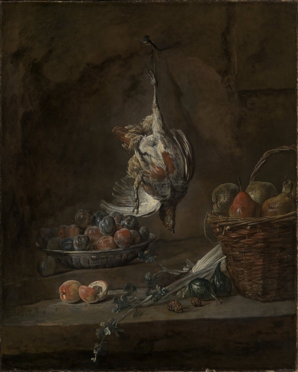 Stilleben med død fasan av Jean Baptiste Simeon Chardin