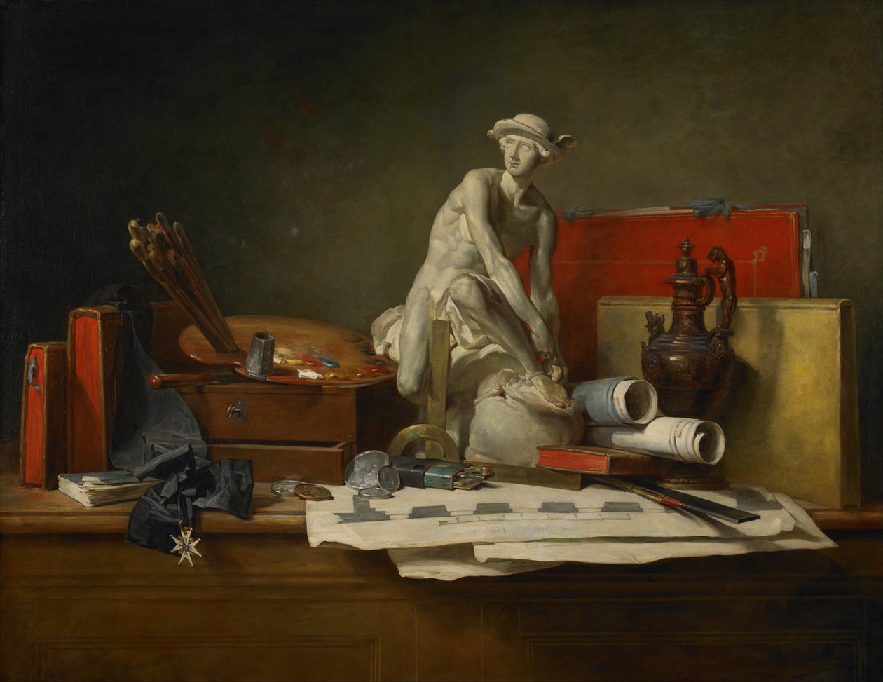 Kunstens egenskaper og belønningene som er i samsvar med dem av Jean Baptiste Simeon Chardin
